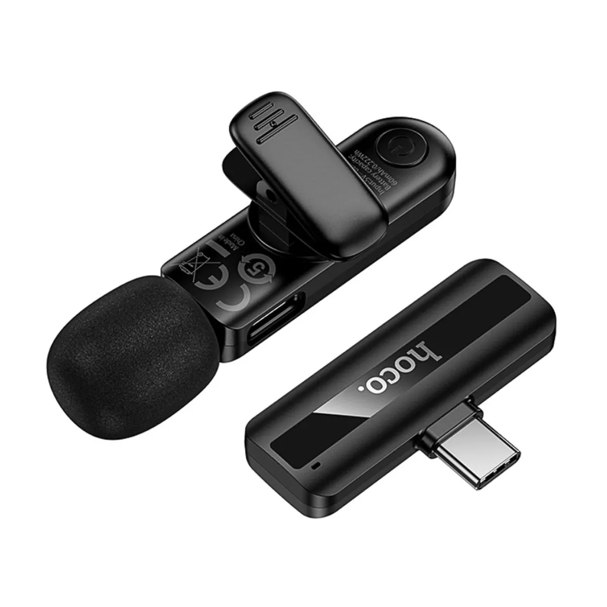 MICRÓFONO SOLAPERO INALÁMBRICO HOCO L20 FAIR USB-C CON REDUCCIÓN DE RUIDO Y PLUG AND PLAY - 6