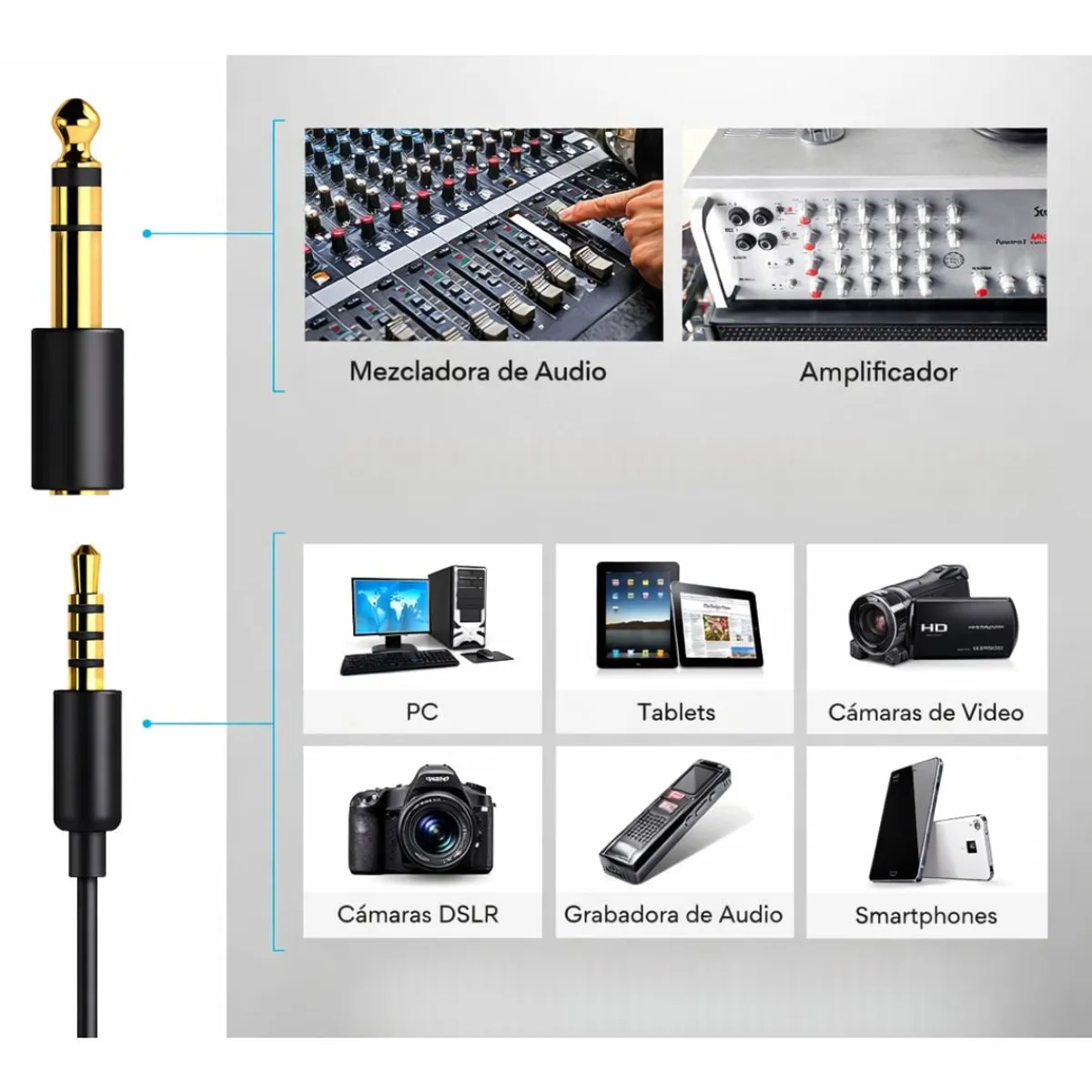 MICRÓFONO SOLAPERO LAVALIER MAONO AU-100 ALÁMBRICO CON CABLE 6 METROS PARA CELULAR CÁMARA PC - 3