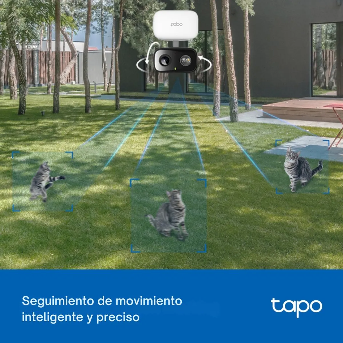 CÁMARA WIFI TP-LINK TAPO C206 INTERIOR EXTERIOR 1080P 360° CON VISIÓN NOCTURNA COLOR - 7