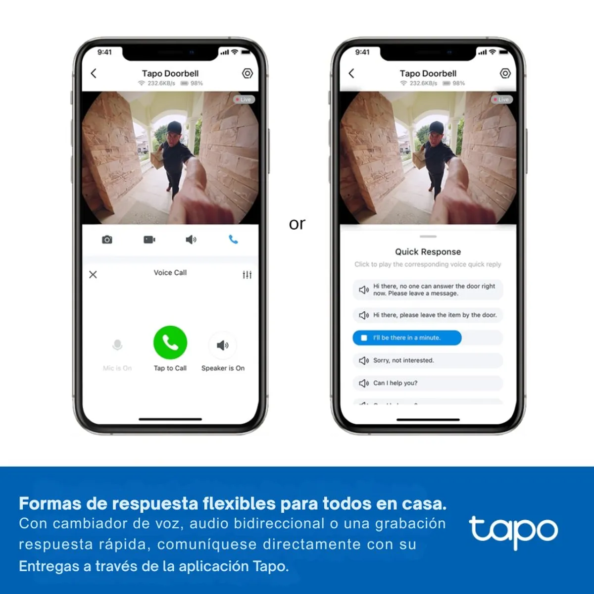 TIMBRE INTELIGENTE TP-LINK TAPO D235 2K 5MP CON CÁMARA 180° Y TIMBRE INTERIOR - 6