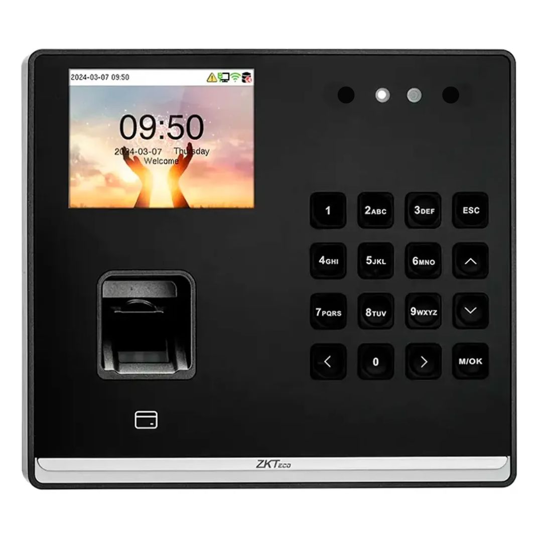 CONTROL DE ASISTENCIA ZKTECO SENSEFACE M2F-LR FACIAL HUELLA RFID CLAVE Y ACCESO - 1