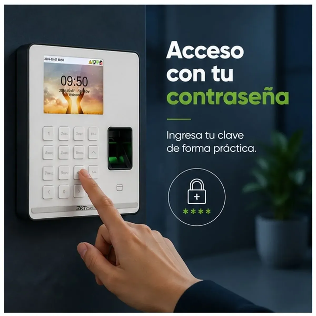 CONTROL DE ASISTENCIA ZKTECO SENSEFP M1 WIFI HUELLA RFID 500 USUARIOS - 2