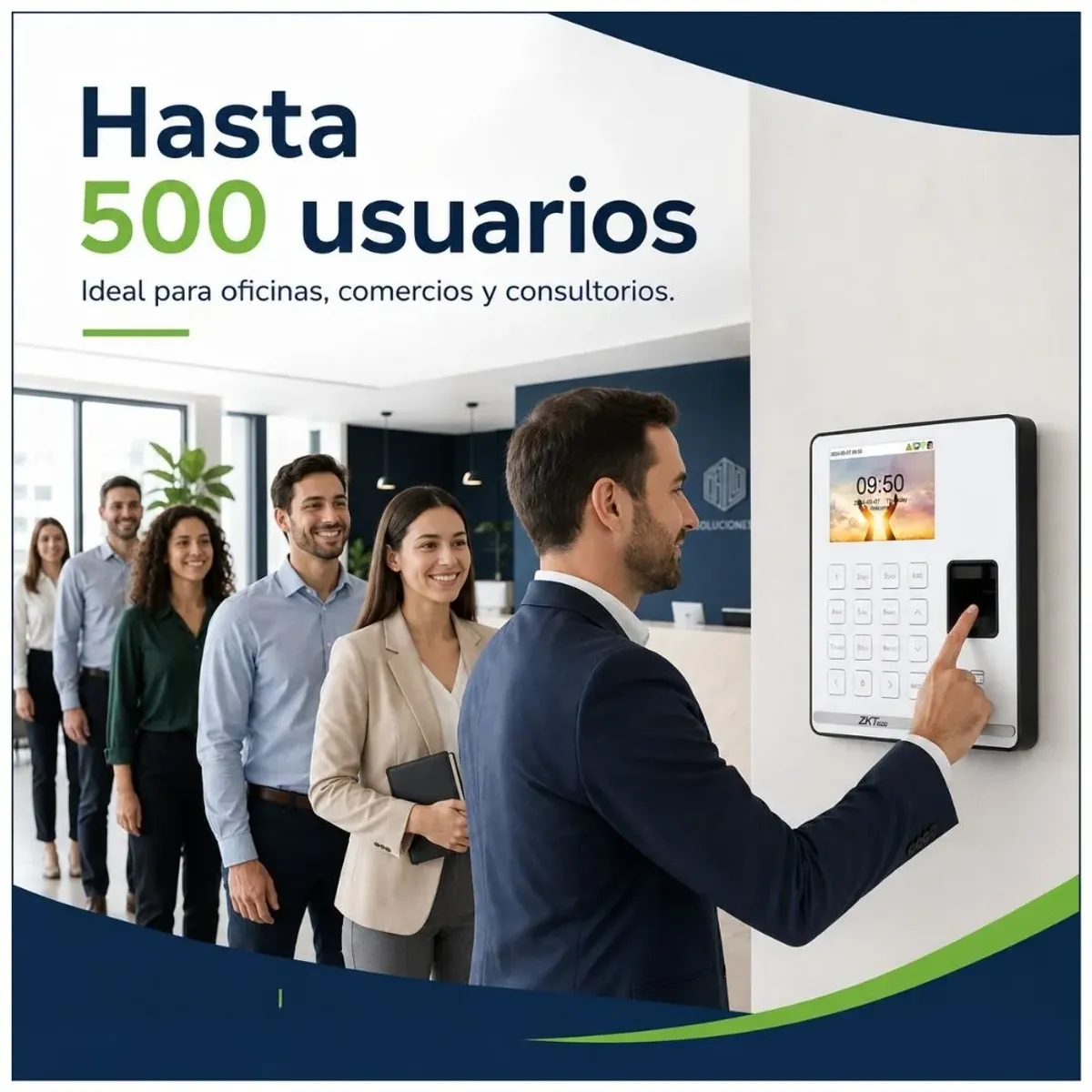 CONTROL DE ASISTENCIA ZKTECO SENSEFP M1 WIFI HUELLA RFID 500 USUARIOS - 4