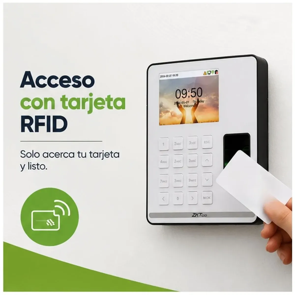 CONTROL DE ASISTENCIA ZKTECO SENSEFP M1 WIFI HUELLA RFID 500 USUARIOS - 6