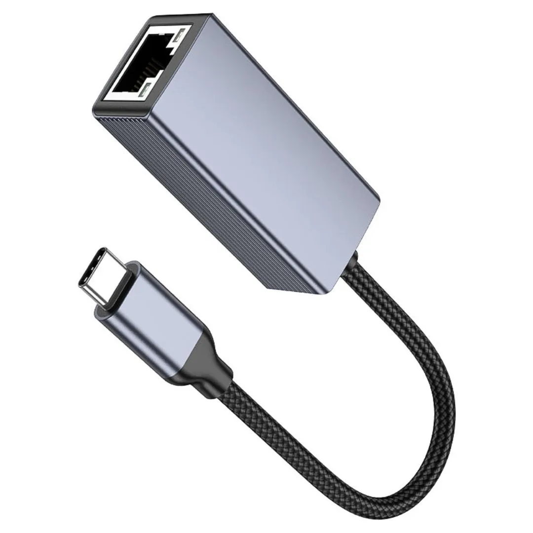 ADAPTADOR TIPO C A RJ45 HOCO UA37 ETHERNET GIGABIT 1000 MBPS PARA LAPTOP TABLET Y CELULAR - 6
