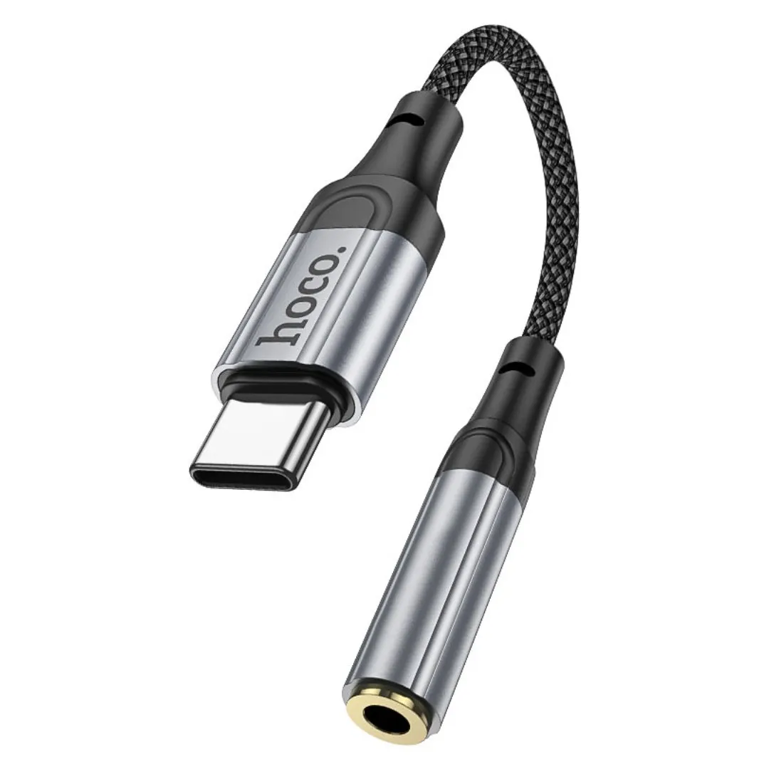 ADAPTADOR USB TIPO C A JACK 3.5 MM HOCO LS36 PARA AUDÍFONOS MICRÓFONO Y LLAMADAS - 1