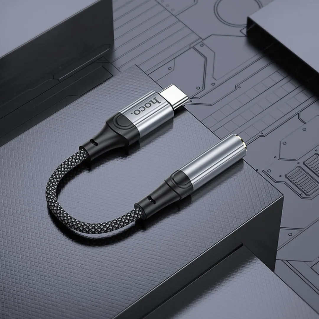ADAPTADOR USB TIPO C A JACK 3.5 MM HOCO LS36 PARA AUDÍFONOS MICRÓFONO Y LLAMADAS - 4