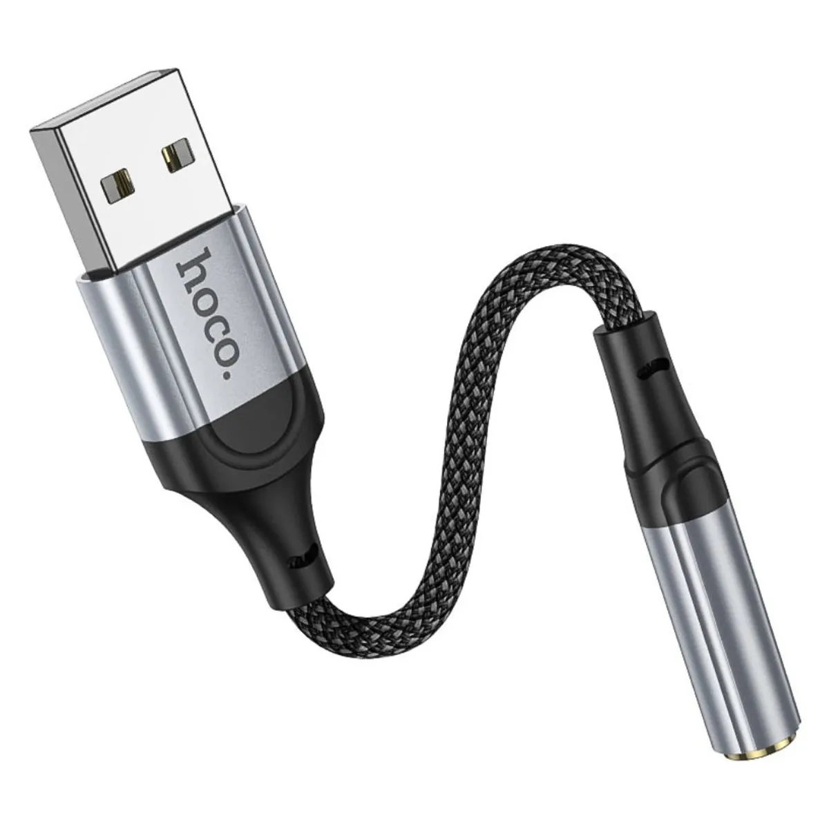 ADAPTADOR USB-A A JACK 3.5 MM HOCO LS36 PARA AUDÍFONOS MICRÓFONO Y LLAMADAS - 5
