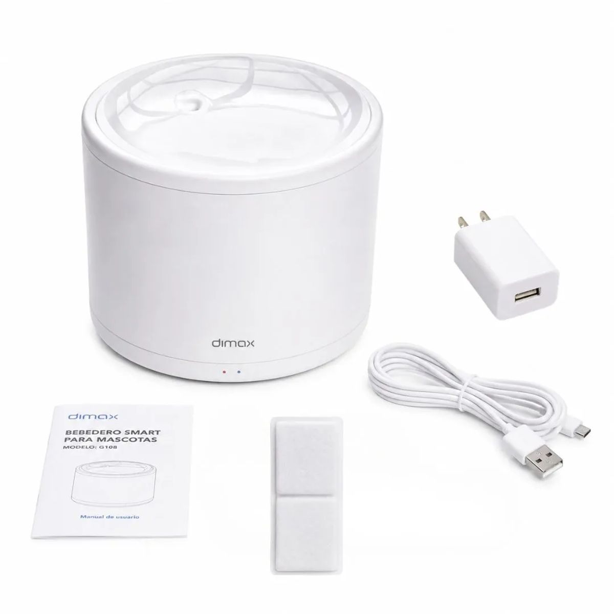 BEBEDERO INTELIGENTE PARA MASCOTAS DIMAX G108 WIFI 2L CON APP SMART LIFE PARA PERROS Y GATOS - 4