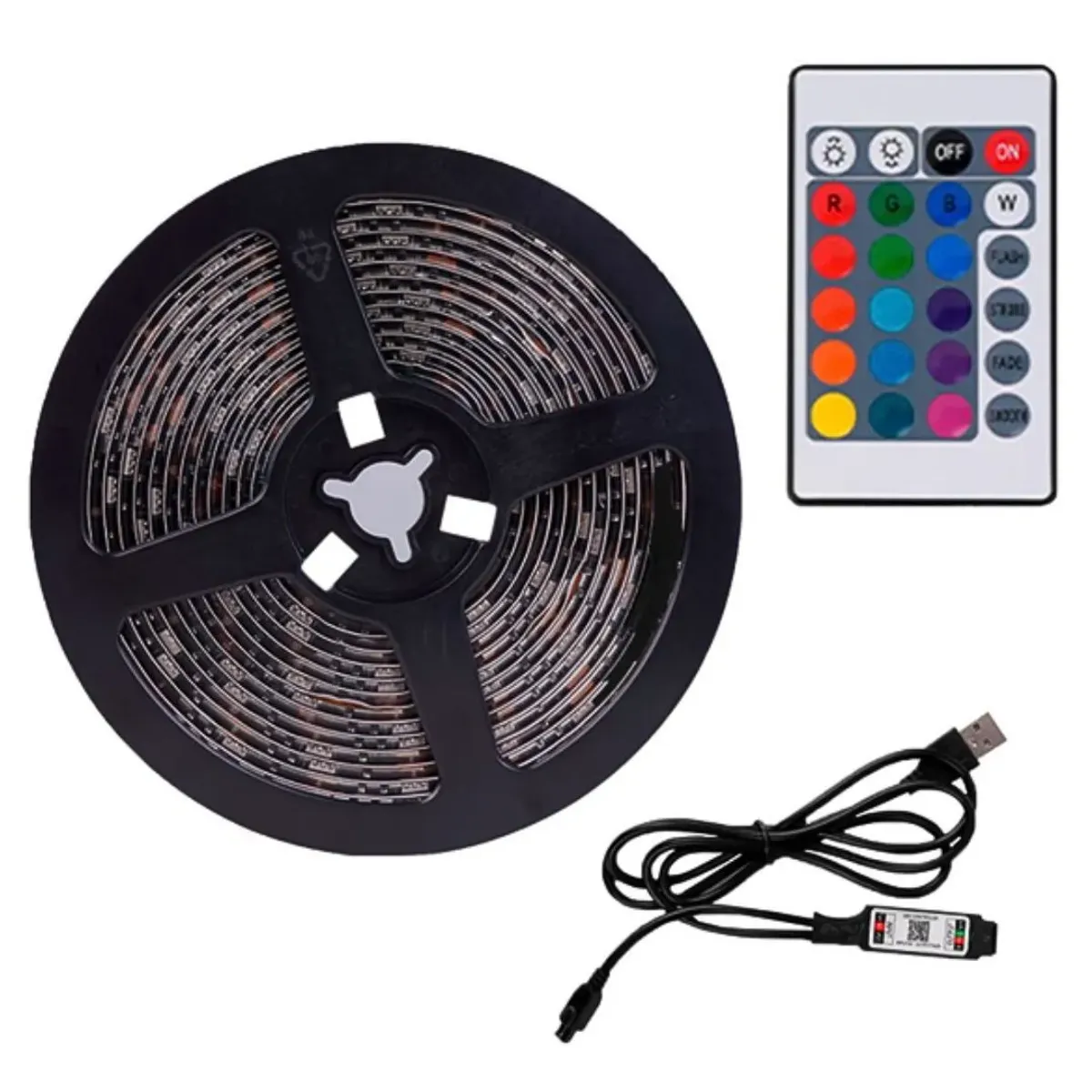 TIRA LED RGB HOCO DL30 PLUS 4M USB CON APP CONTROL REMOTO 120 LEDS PARA GAMING - 3