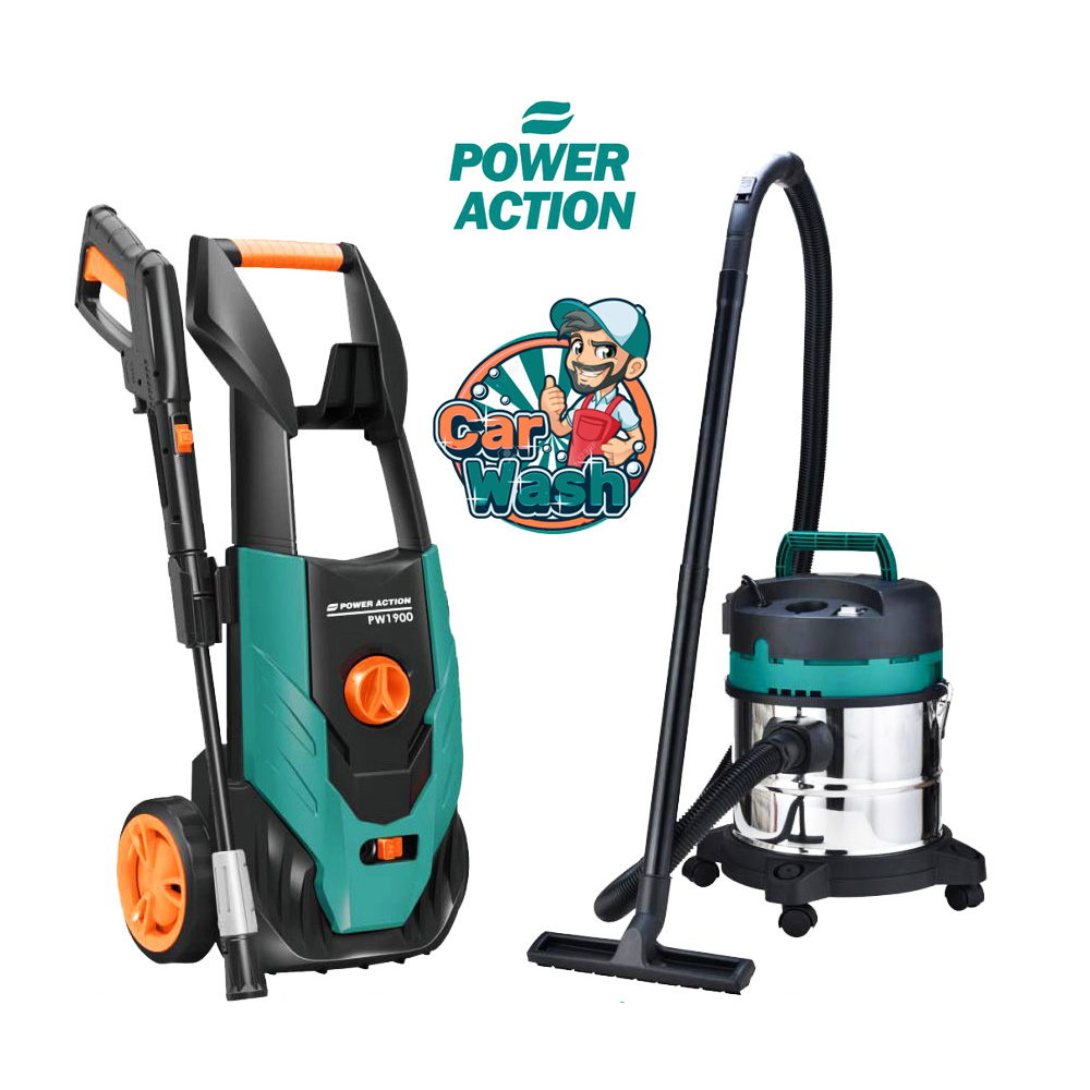HIDROLAVADORA POWER ACTION 1900W + ASPIRADORA 1600W COMBO - 1