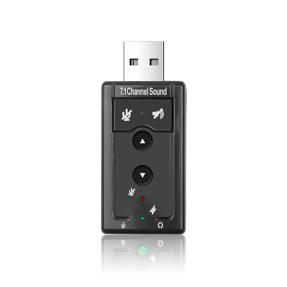 ADAPTADOR USB DE SONIDO A MICRÓFONO Y AUDÍFONOS - 1