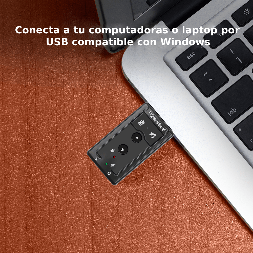 ADAPTADOR USB DE SONIDO A MICRÓFONO Y AUDÍFONOS - 5