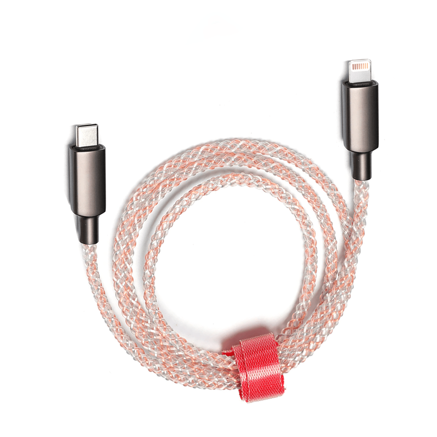 CABLE KREED CARGA Y DATOS TIPO C A LIGHTNING IPHONE RGB - 5
