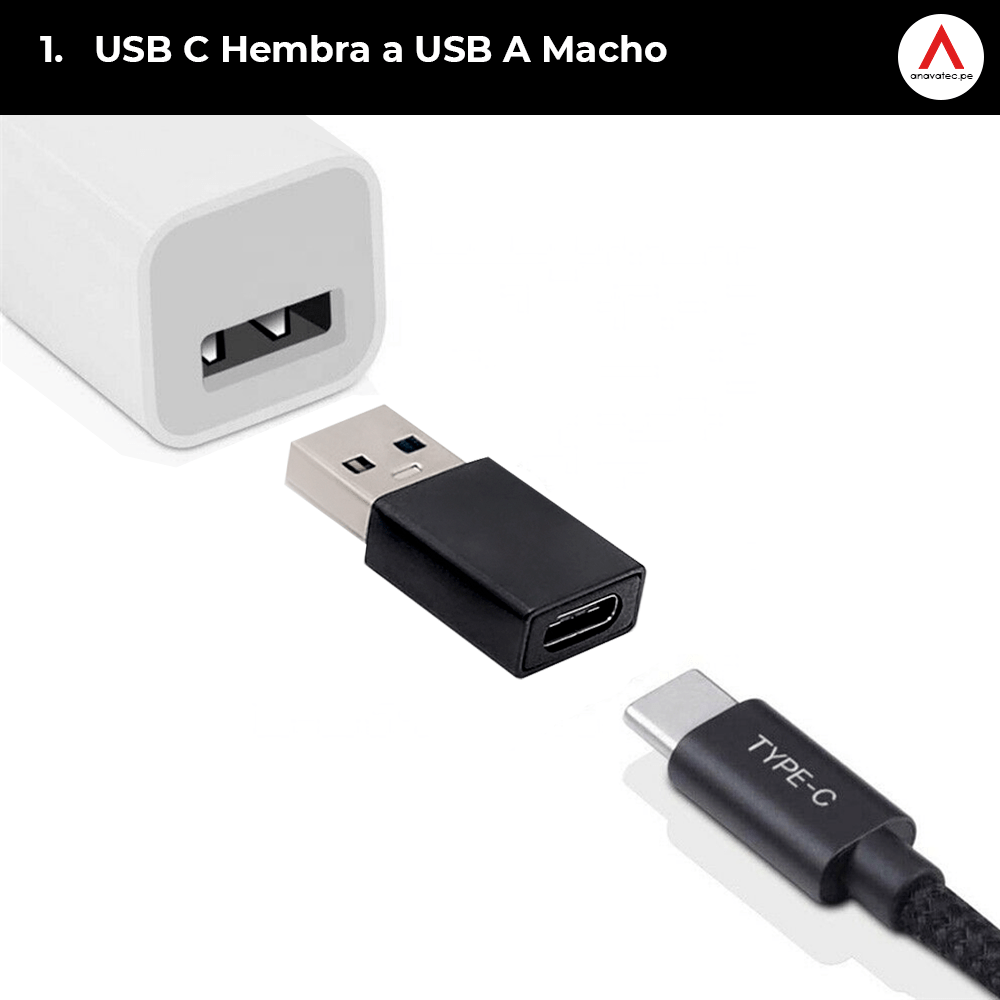 ADAPTADOR TIPO C A USB A 3.1 OTG - 3