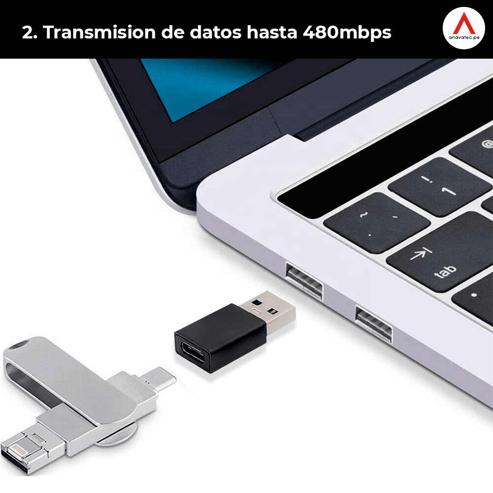 ADAPTADOR TIPO C A USB A 3.1 OTG - 4