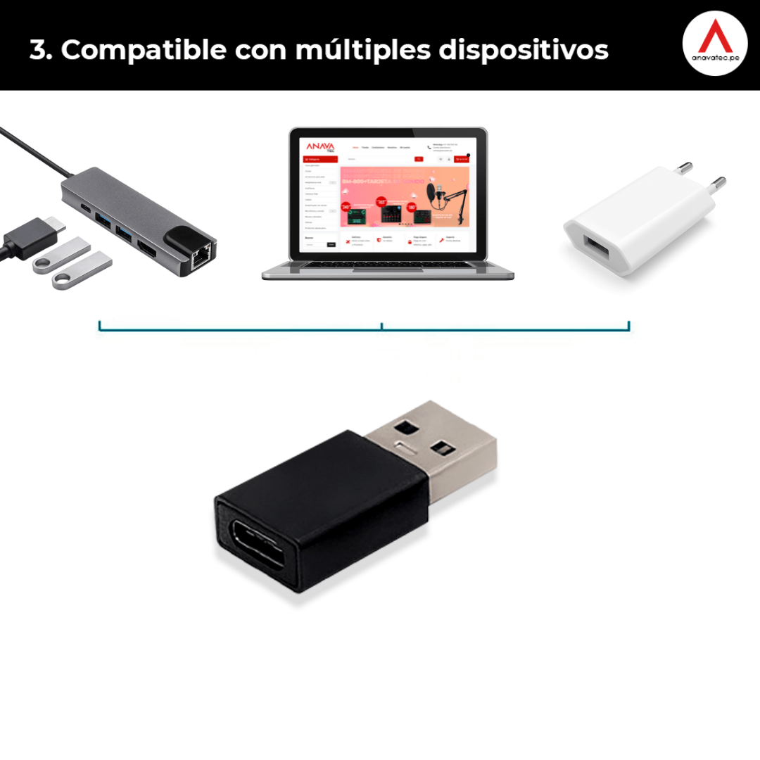 ADAPTADOR TIPO C A USB A 3.1 OTG - 5