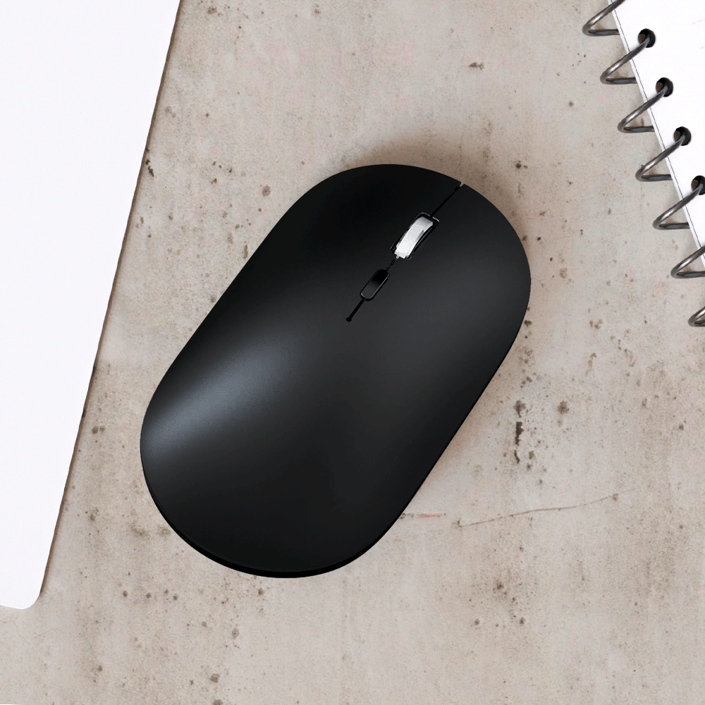 TECLADO Y MOUSE INALÁMBRICO BLUETOOTH RECARGABLE – NEGRO - 4