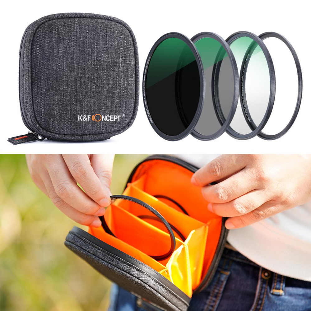 KITS DE FILTROS KYF CONCEPT 67MM 3 EN 1 MAGNETICO UV + CPL + ND1000 - 6