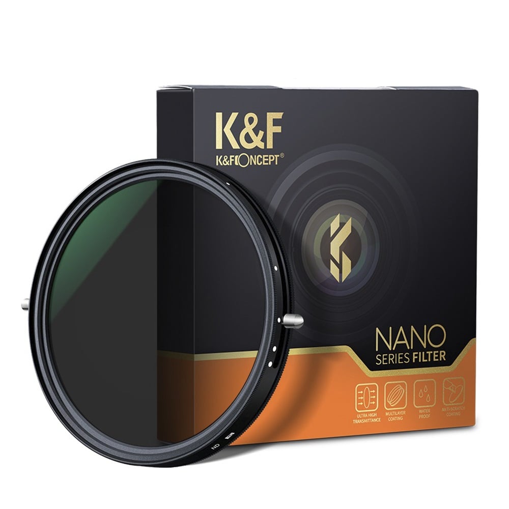 FILTRO KYF CONCEPT 67MM 2 EN 1 - NANO X CPL+ND VARIABLE FADER ND2-32 - 1
