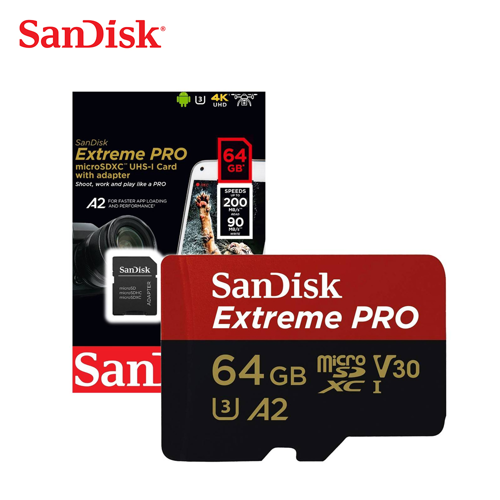 MEMORIA SANDISK MICRO SD EXTREME PRO 64GB 200MB/S - 1