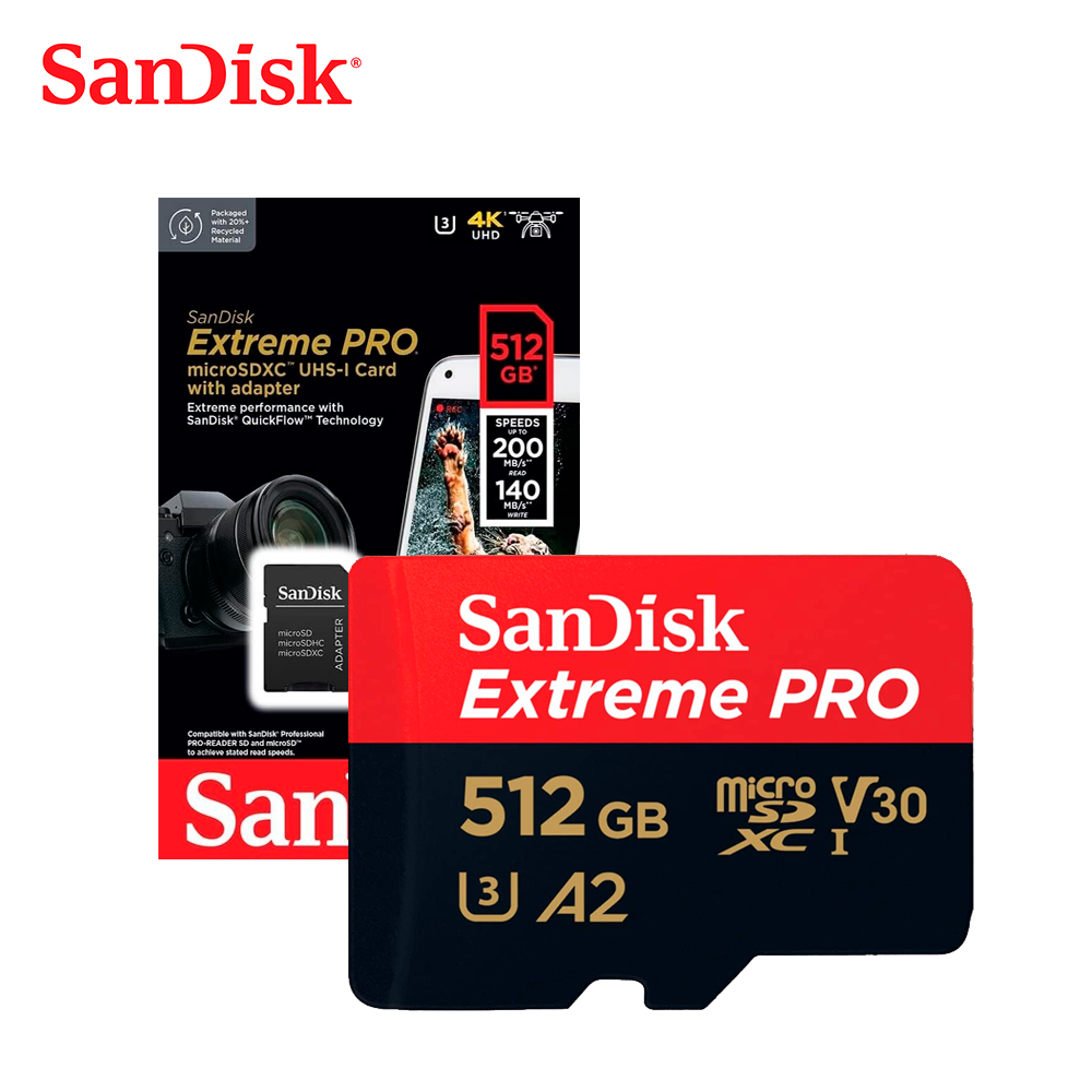 MEMORIA SANDISK MICRO SD EXTREME PRO 512GB 200MB/S - 1