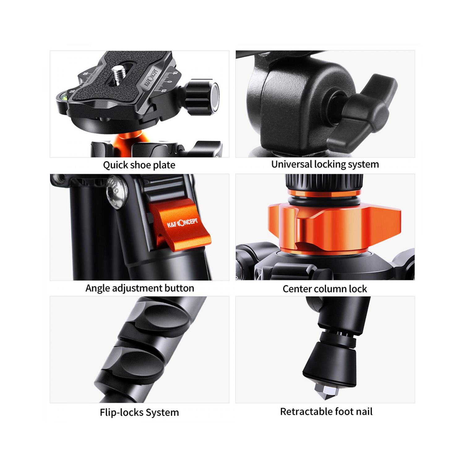 TRIPODE K&F CONCEPT K234A7 – KF09.087v6 - 5