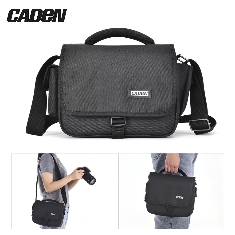 BOLSO NEGRO PARA CÁMARA FOTOGRAFÍCA CADEN D27 – IMPERMEABLE - 2