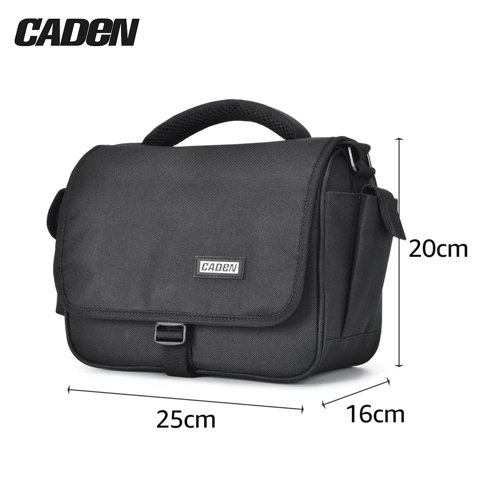 BOLSO NEGRO PARA CÁMARA FOTOGRAFÍCA CADEN D27 – IMPERMEABLE - 3