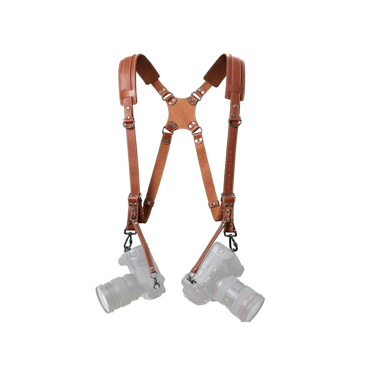 CORREA UNIVERSAL DOBLE CUERO SINTETICO BEIGE - 1