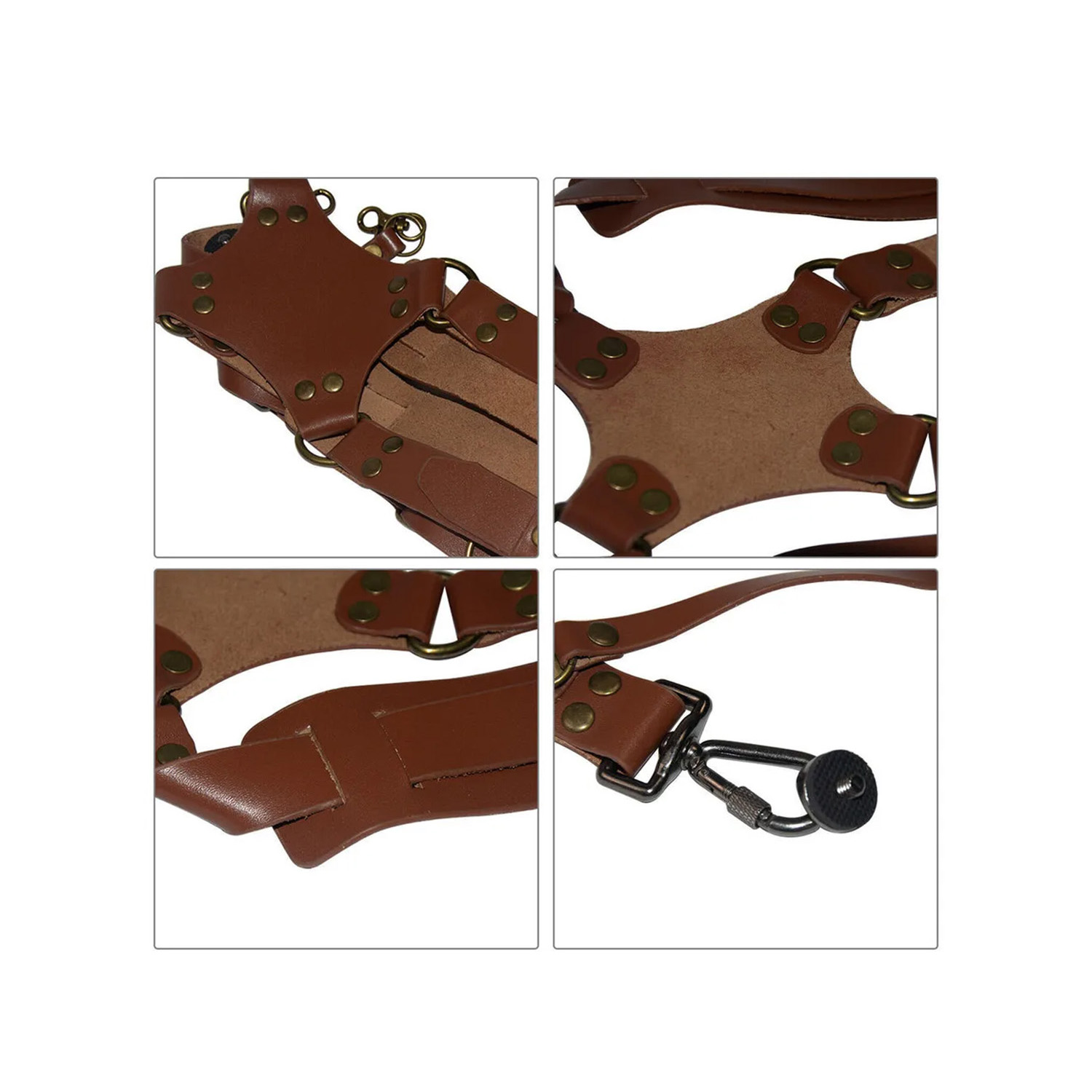 CORREA UNIVERSAL DOBLE CUERO SINTETICO BEIGE - 3