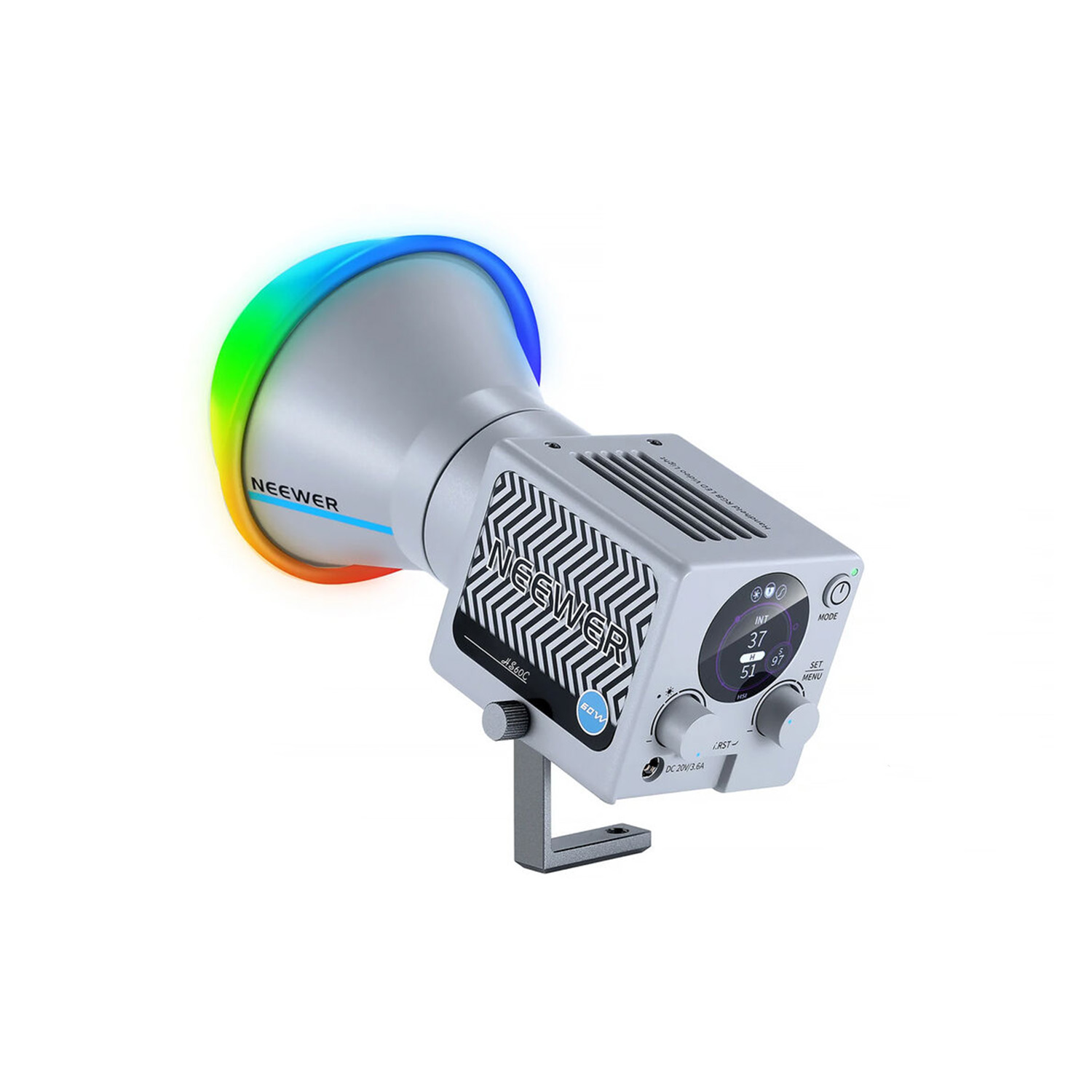 LUZ LED PORTÁTIL NEEWER DE 60W RGB - HS60C - 2