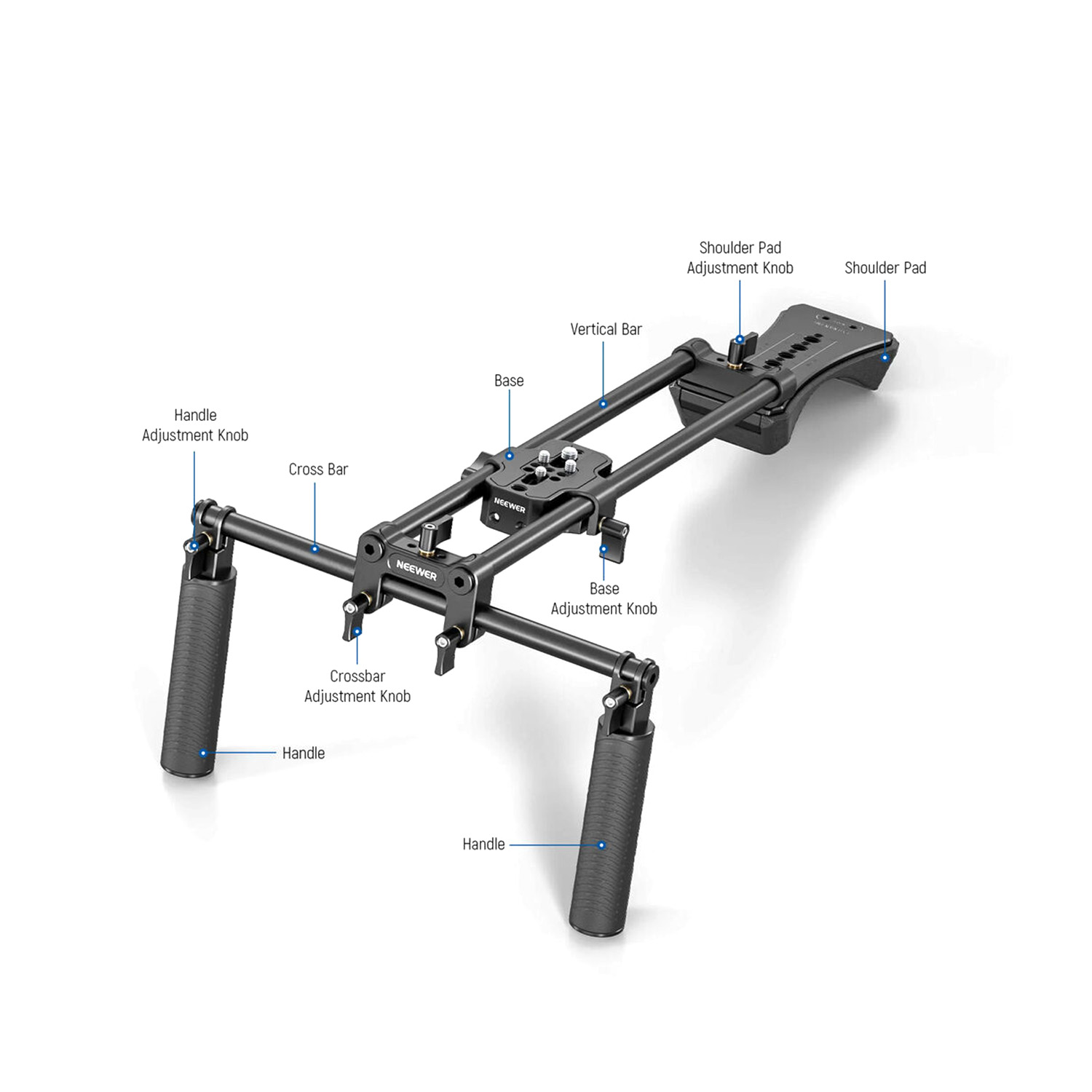 KIT DE SOPORTE DE HOMBRO UNIVERSAL NEEWER PARA CÁMARAS - SR004 - 2