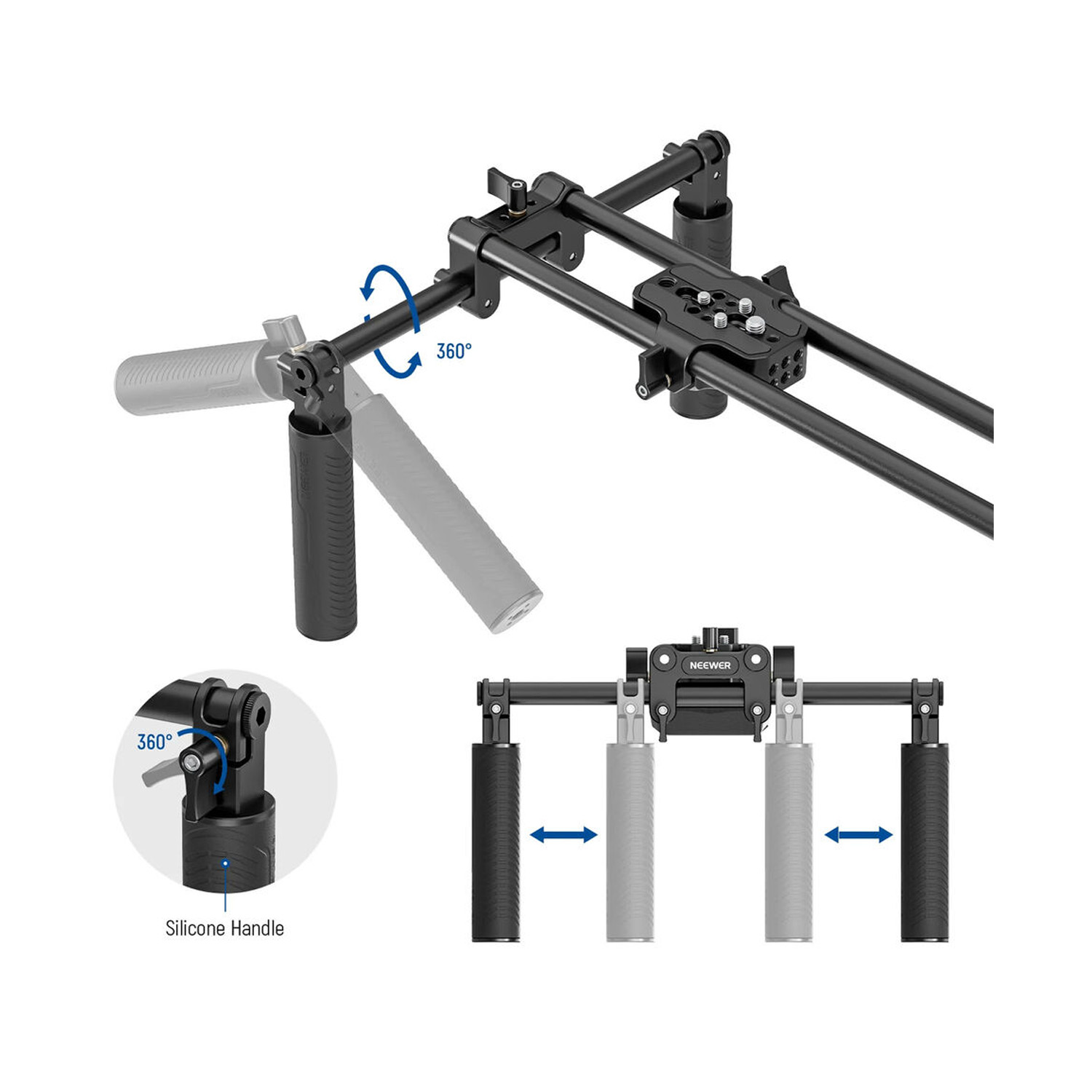 KIT DE SOPORTE DE HOMBRO UNIVERSAL NEEWER PARA CÁMARAS - SR004 - 4