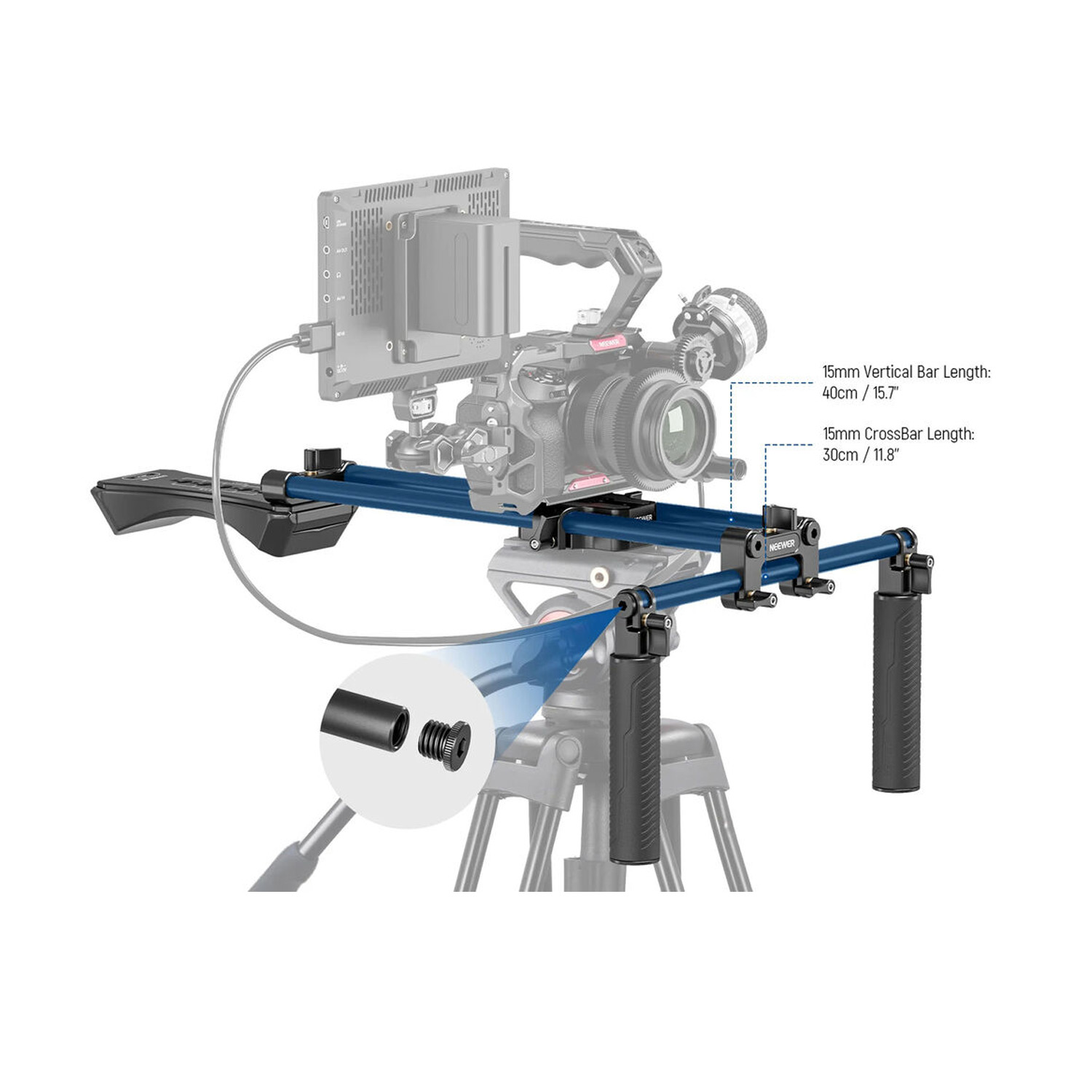 KIT DE SOPORTE DE HOMBRO UNIVERSAL NEEWER PARA CÁMARAS - SR004 - 5