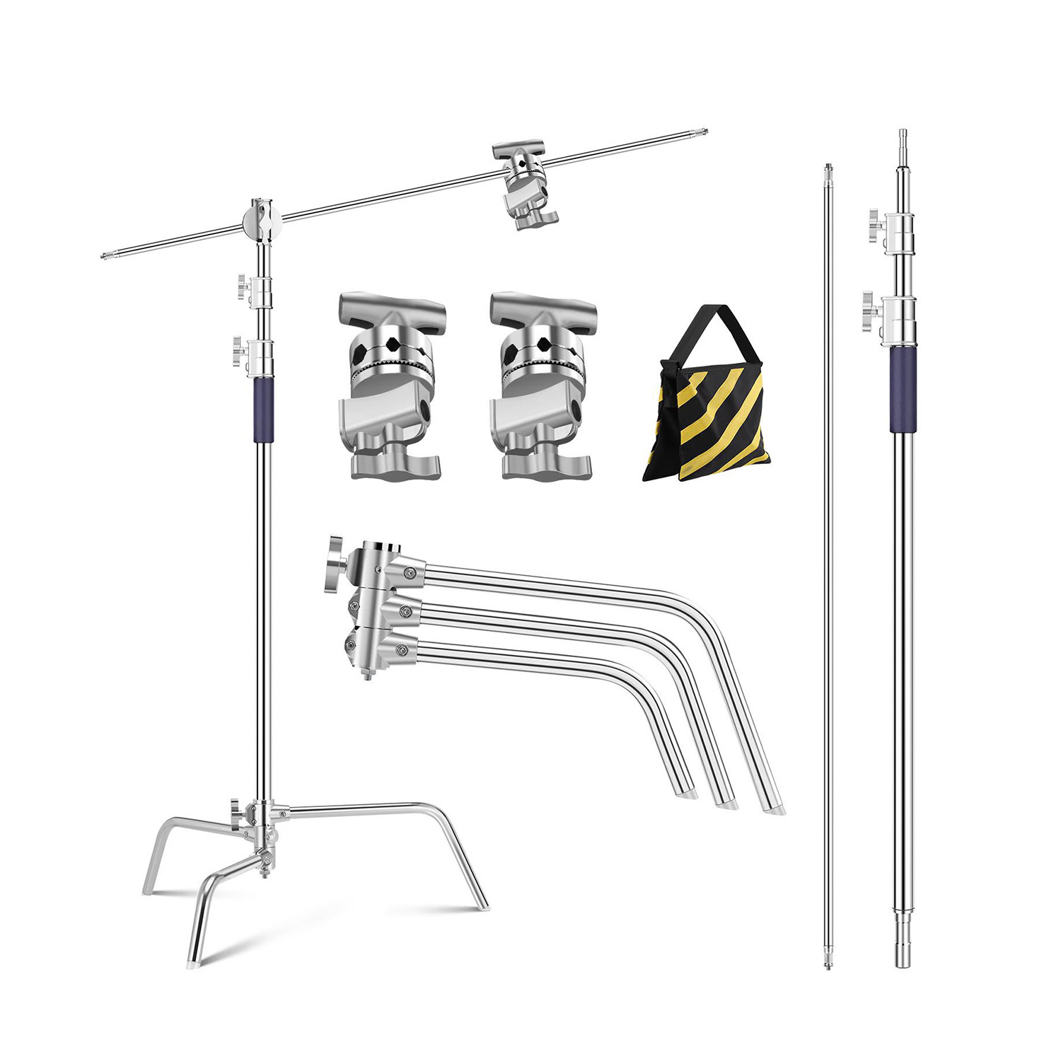 PARANTE C-STAND CON BRAZO BOOM + BOLSAS DE ARENA - KYF CONCEPT - 1