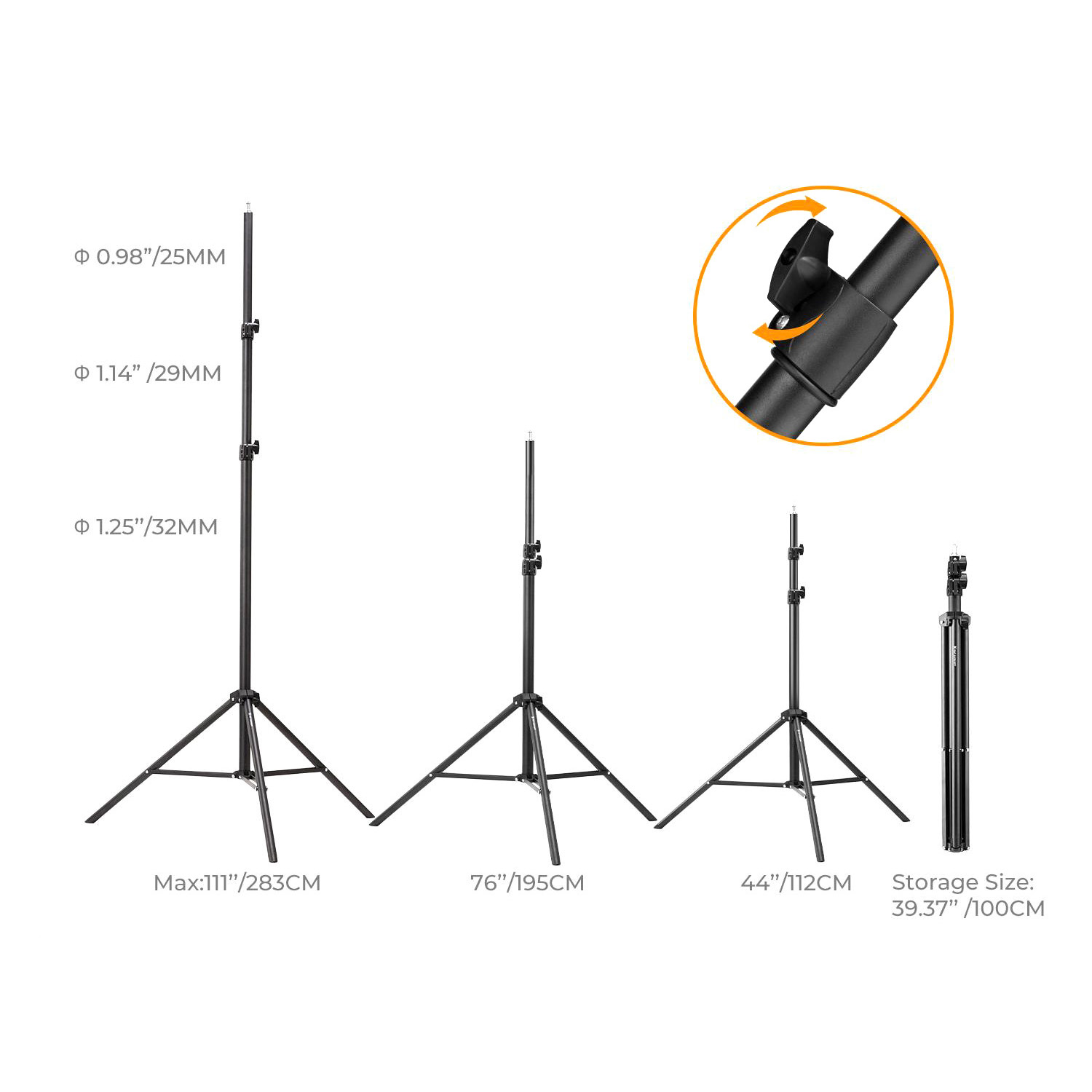 PARANTE DE 2.8 METROS DE ALUMINIO - KYF CONCEPT - 3