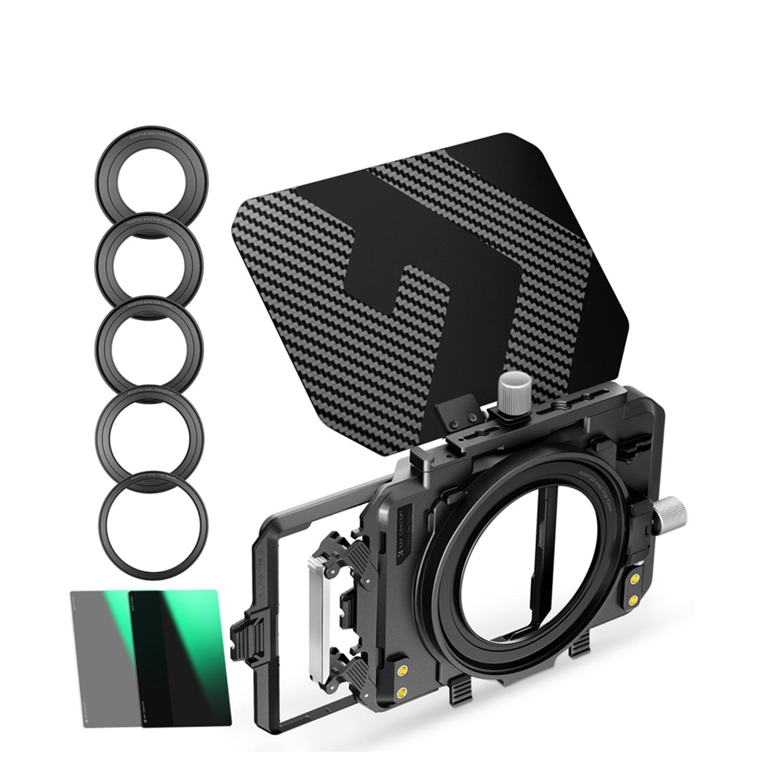 KIT PROFESIONAL MATTE BOX CON FILTRO ND4 – ND32 KYF CONCEPT - 1