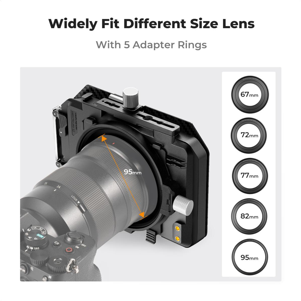 KIT PROFESIONAL MATTE BOX CON FILTRO ND4 – ND32 KYF CONCEPT - 3