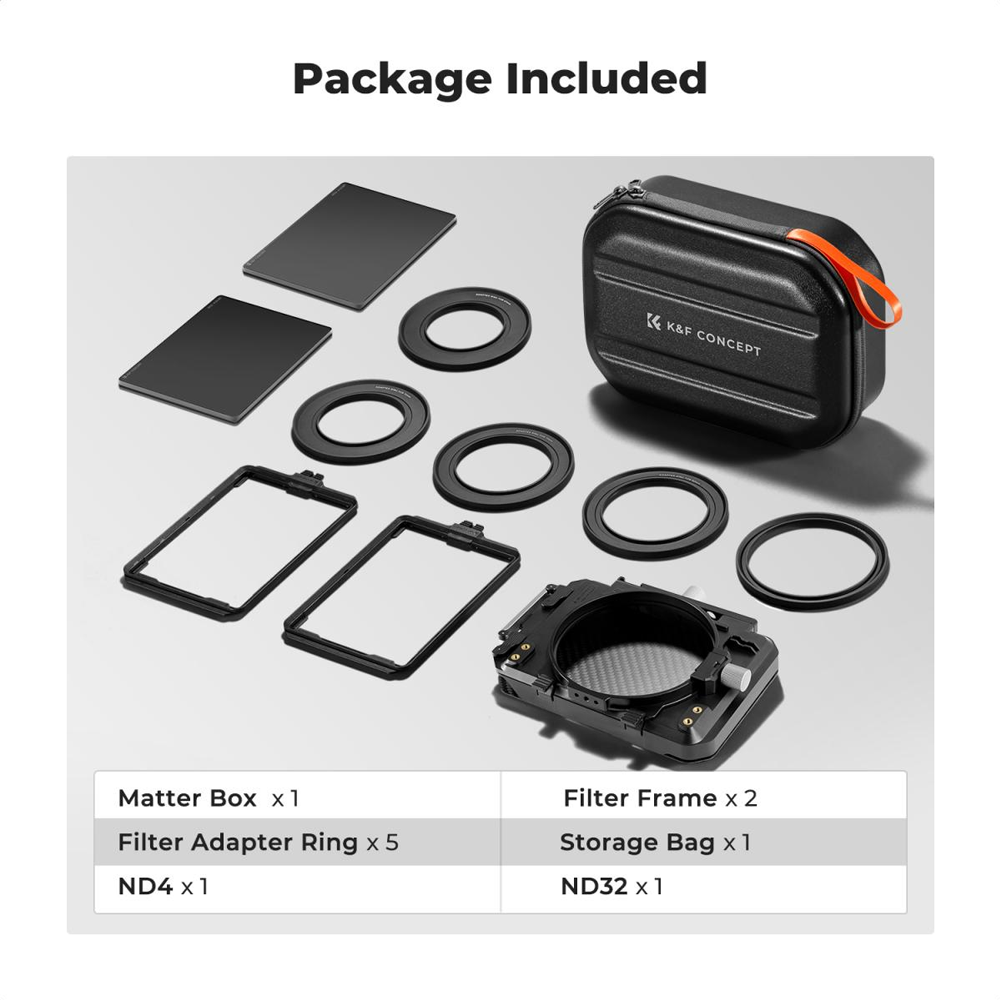 KIT PROFESIONAL MATTE BOX CON FILTRO ND4 – ND32 KYF CONCEPT - 5