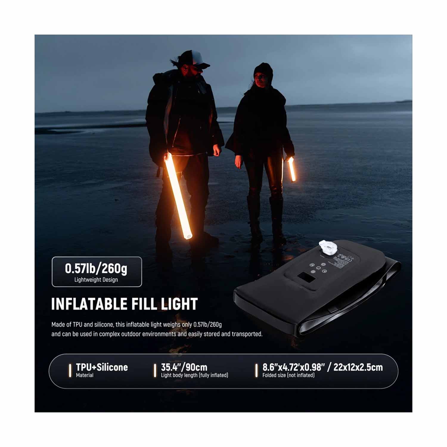 LUZ LED NEEWER GC21B 21W BI-COLOR PORTÁTIL E INFLABLE - 2