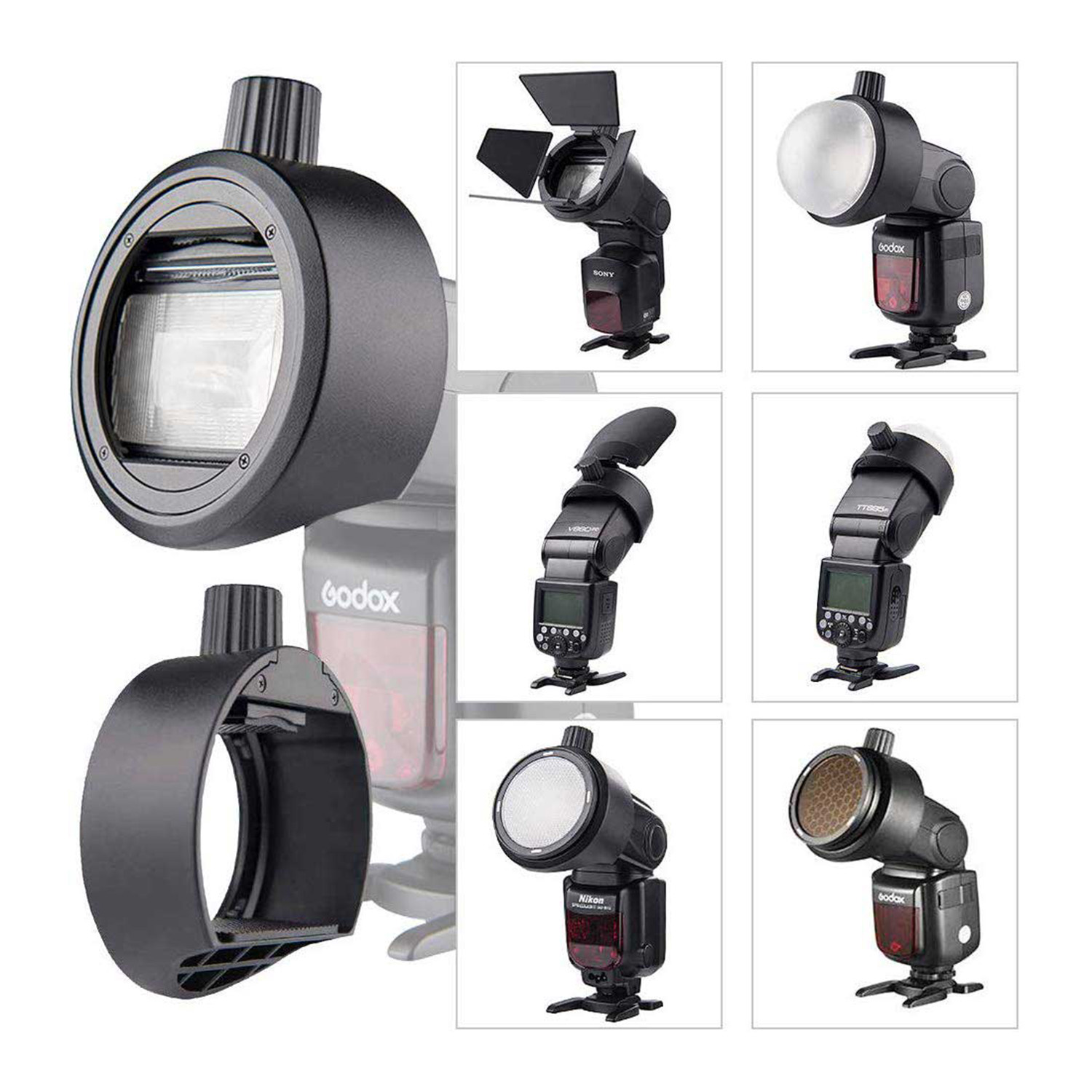 ADAPTADOR GODOX S-R2 CABEZAL MAGNÉTICO PARA FLASH PORTÁTIL - 3