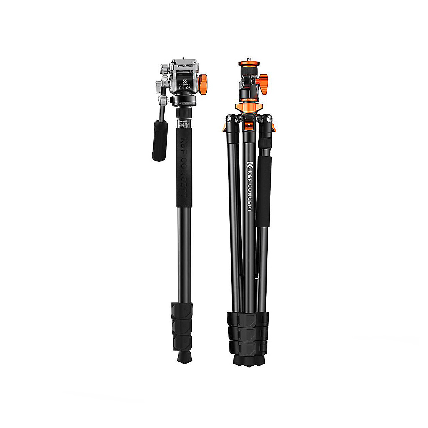 TRÍPODE MONOPIE DE VIDEO KYF CONCEPT T254A7+FH-03 - KF09137 - 2