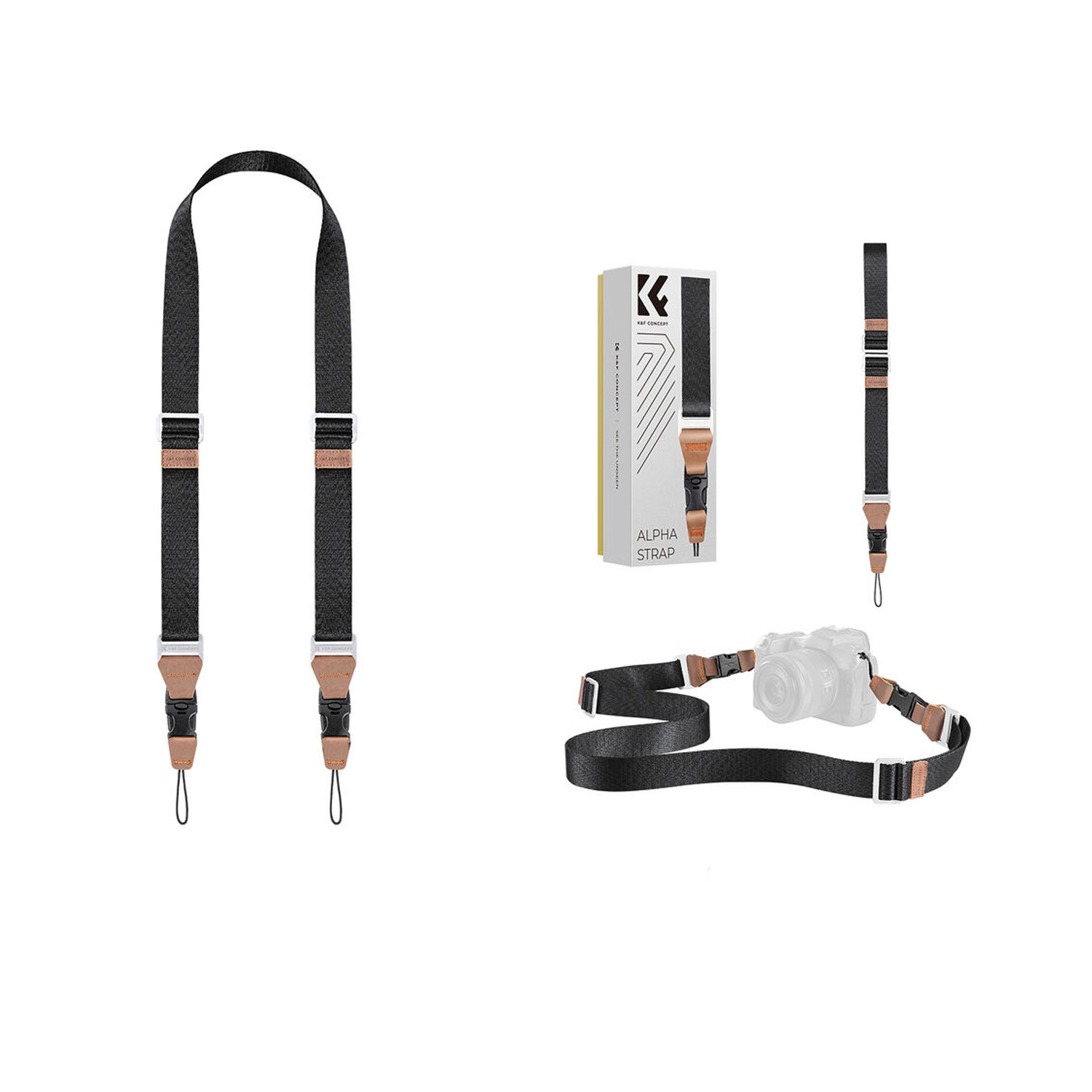 CORREA DE CUELLO PARA CÁMARA NEGRO KYF CONCEPT KF13.115V1 - 6