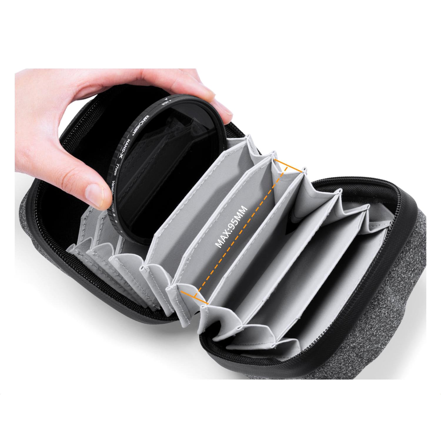 ESTUCHE BOLSA PARA FILTROS DE LENTES IMPERMEABLE KYF CONCEPT KF13.175 - 2