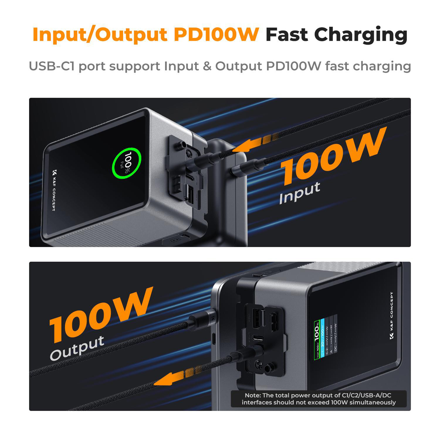 BATERÍA V MOUNT 6700MAH 99WH CON CARGA RÁPIDA KYF CONCEPT - 4