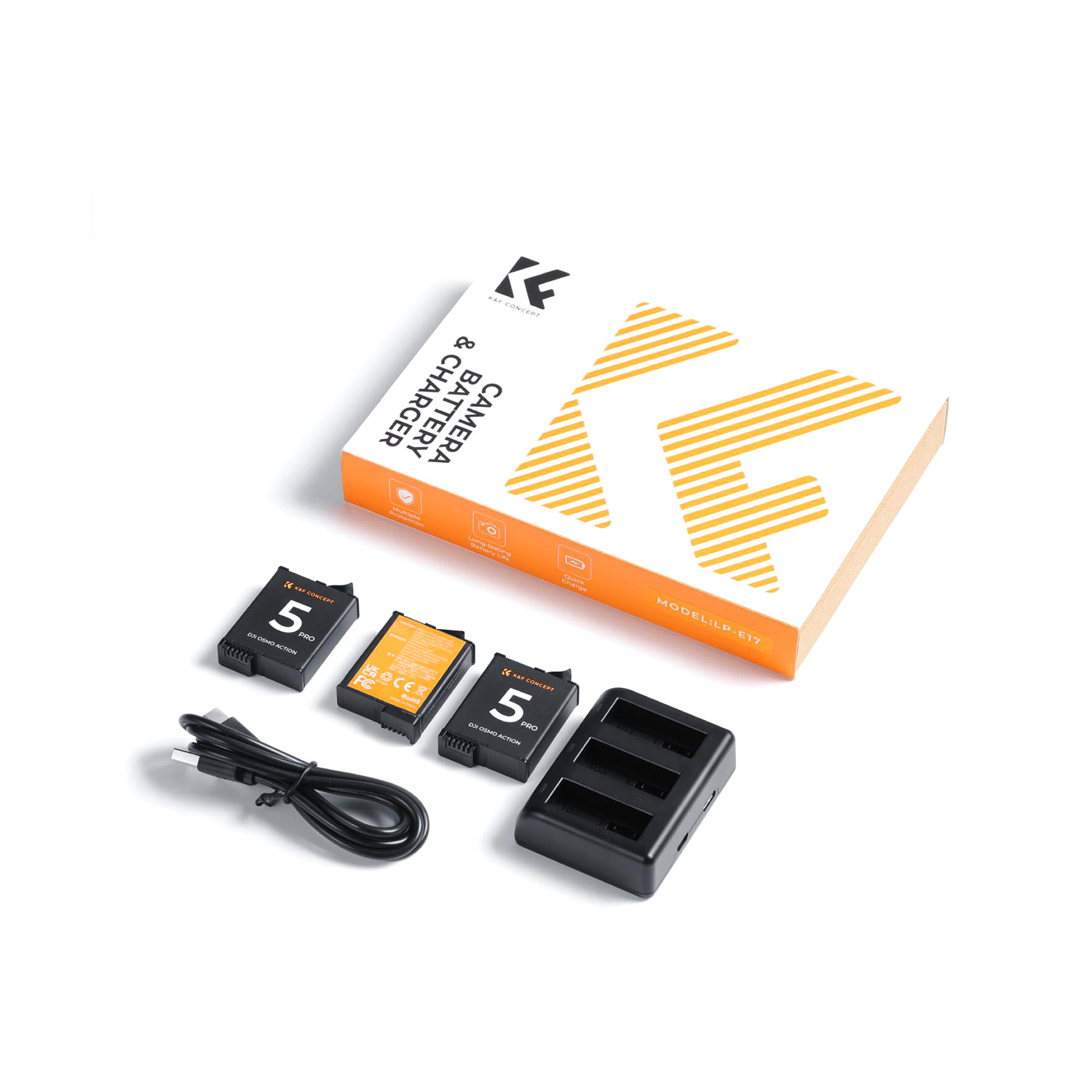 KIT 3 BATERÍAS + CARGADOR TRIPLE DJI OSMO ACTION PRO 5/4/3 KF28.0086 - 7