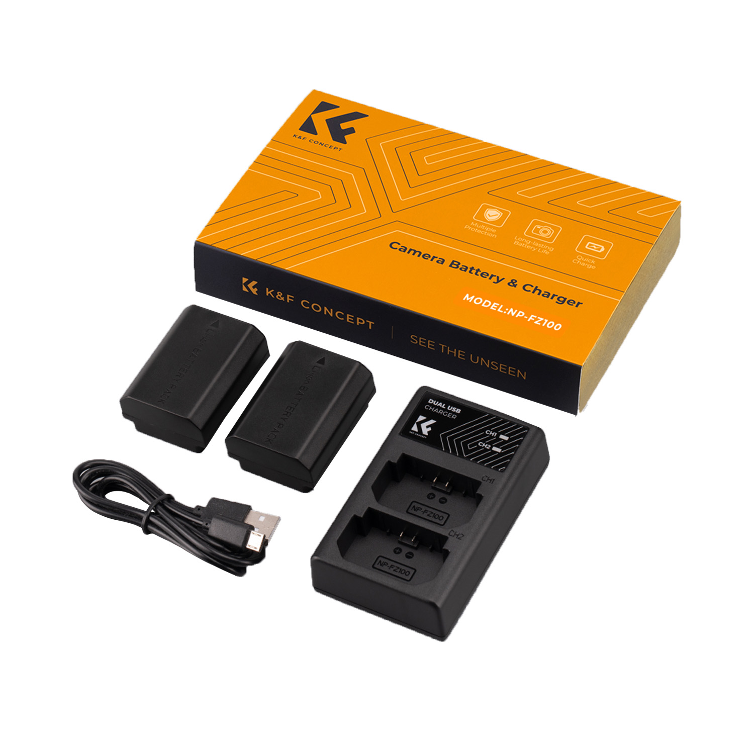 KIT DE CARGADOR + 2 BATERÍAS SONY NP-FZ100 KYF CONCEPT KF28.0016 - 4