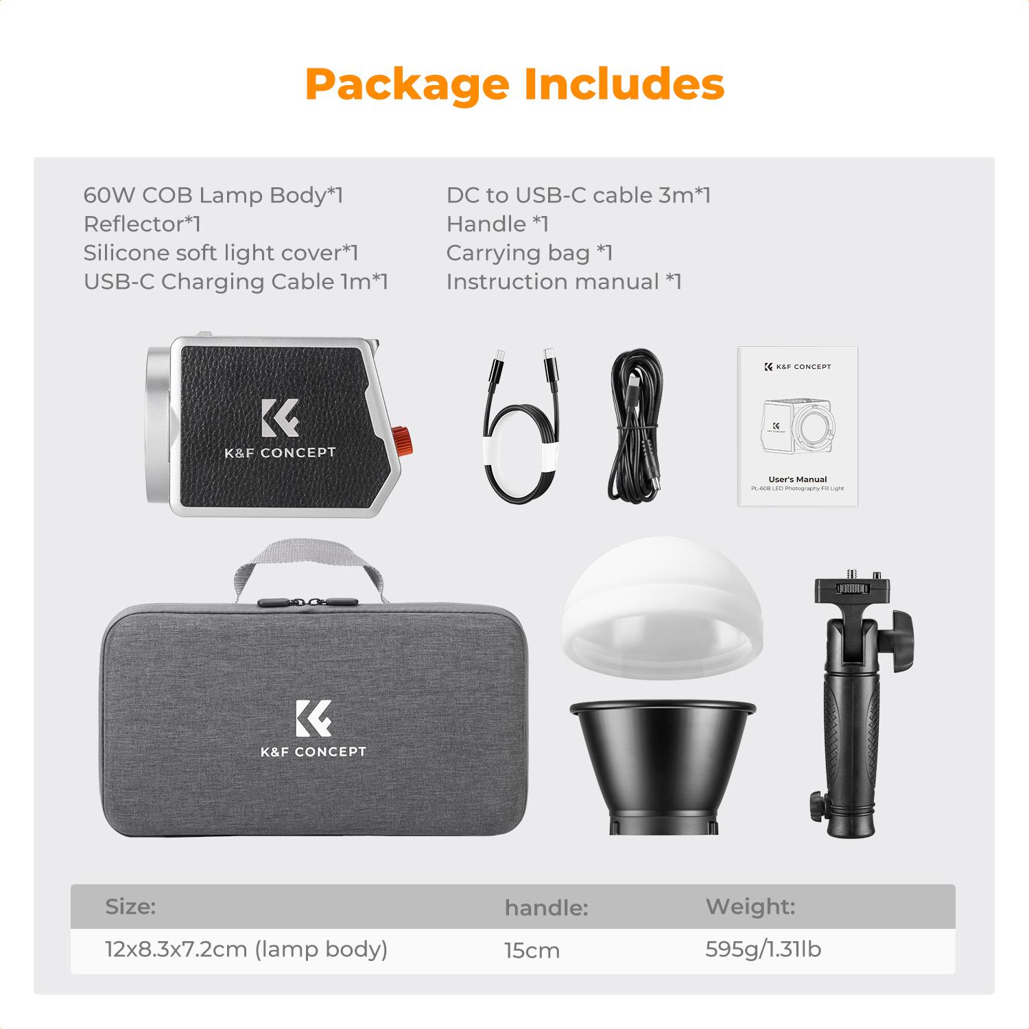 LUZ LED PORTÁTIL DE 60W BICOLOR KYF CONCEPT  KF34.045 - 7