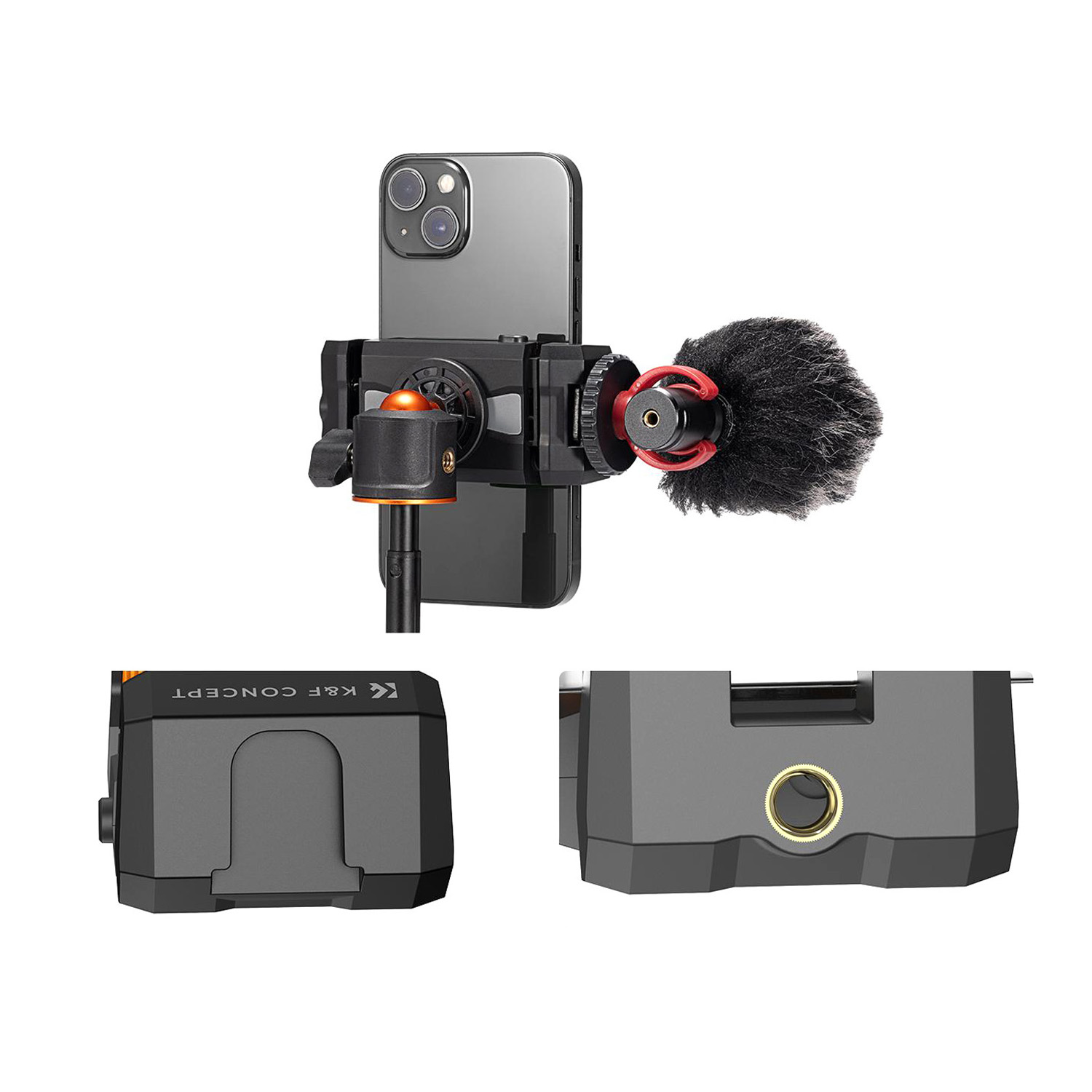 SOPORTE MS20 DE SMARTPHONE Y TABLETS PARA TRÍPODES - KYF CONCEPT - 2